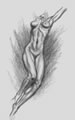 Michael Hensley Drawings, Female Form 101